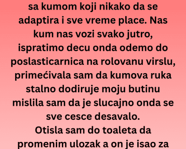 Kum joj je UPAO u wc , a onda je usledio pravi ŠOK! Kum joj je UPAO u wc , a onda je usledio pravi ŠOK!