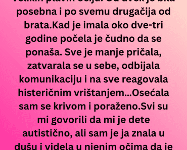 Svi su joj GOVORILI da joj ćerka ima AUTIZAM ali ona je ZNALA da je nešto drugo , a onda je OTKRILA HOROR!