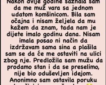 Kada je SAZNALA da je muž vara napravila je POTEZ kojim je sve PREOKRENULA!