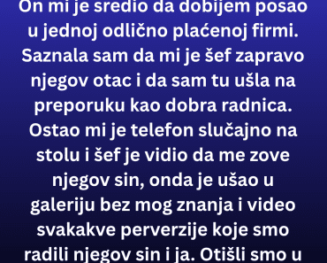 Kada je OTAC njenog LJUBAVNIKA saznao za vezu USLEDIO JE ŠOK!