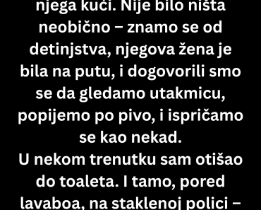 „Mislio sam da večeram s prijateljem – dok nisam video nešto što me slomilo.“ „Mislio sam da večeram s prijateljem – dok nisam video nešto što me slomilo.“