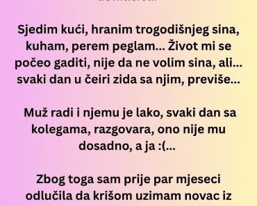 Nije mogla da IZDRŽI da sedi KUĆI i čuva dete pa je odlučila da uradi OVU sramnu stvar! Nije mogla da IZDRŽI da sedi KUĆI i čuva dete pa je odlučila da uradi OVU sramnu stvar!