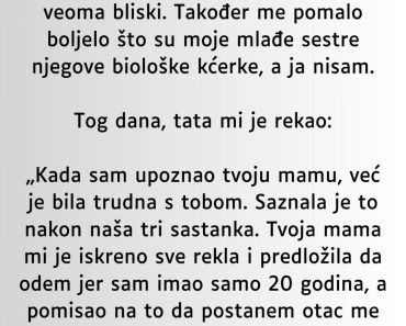 SAZNALA je da joj TATA nije BIOLOŠKI otac ali onda je USLEDIO PRAVI ŠOK kada je čula OVO!