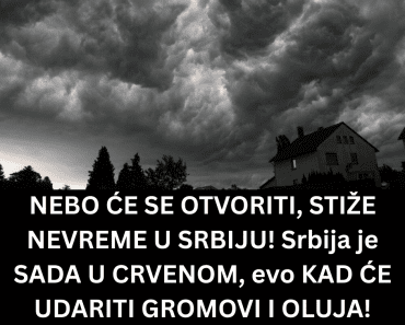NEBO ĆE SE OTVORITI, STIŽE NEVREME U SRBIJU! Srbija je SADA U CRVENOM, evo KAD ĆE UDARITI GROMOVI I OLUJA! (MAPE)