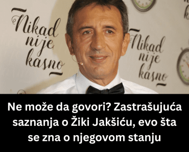 Ne može da govori? Zastrašujuća saznanja o Žiki Jakšiću, evo šta se zna o njegovom stanju