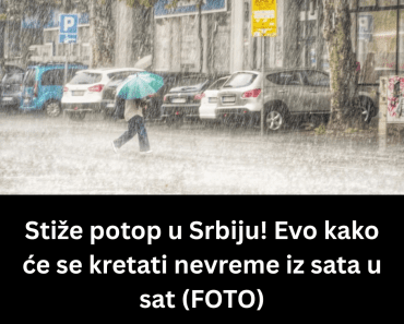 Stiže potop u Srbiju! Evo kako će se kretati nevreme iz sata u sat (FOTO)