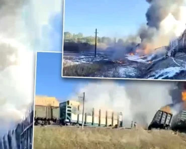 (VIDEO) Strava i užas u Rusiji: Sve je razoreno, katastrofalni snimci sa lica mesta – voz odleteo u vazduh, ima žrtava