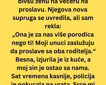 Pozvala sam bivšu ženu svog sina na večeru…