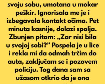 Jednog dana, došao sam kući kasno i video svoju cimerku kako …