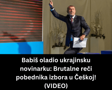 Babiš oladio ukrajinsku novinarku: Brutalne reči pobednika izbora u Češkoj! (VIDEO)