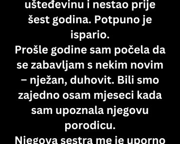 Na večeri sa novim dečkom prišla mi je njegova sestra i šapnula istinu koja me je sledila Na večeri sa novim dečkom prišla mi je njegova sestra i šapnula istinu koja me je sledila