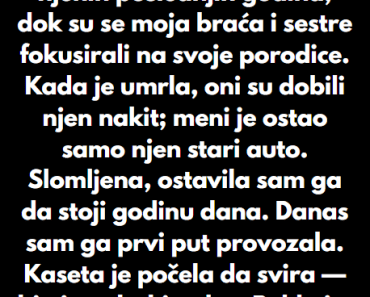 “Brinula sam o baki tokom njenih poslednjih godina ali sve je …”