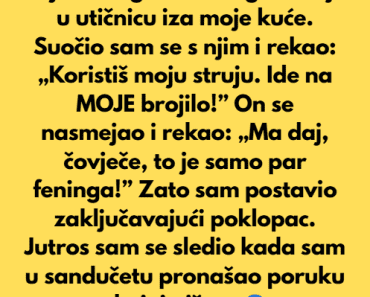 Uhvatio sam komšiju kako mi krade…. Uhvatio sam komšiju kako mi krade….