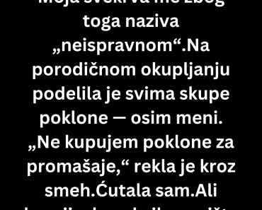 Neću dozvoliti svojoj svekrvi da me isključi zato što nemam decu… Neću dozvoliti svojoj svekrvi da me isključi zato što nemam decu…