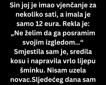 Jedna žena je došla u moj salon ljepote u suzama… Jedna žena je došla u moj salon ljepote u suzama…
