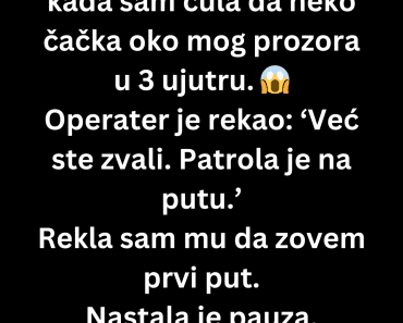 Pozvala sam policiju kada sam čula da neko…