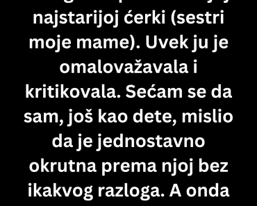 Zašto je moja baka mrzela sopstveno dete? Odgovor me je slomio. Zašto je moja baka mrzela sopstveno dete? Odgovor me je slomio.