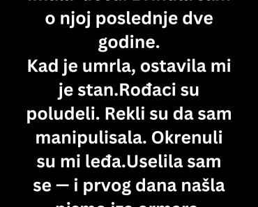 Nasledila sam stan, porodica me se odrekla, ali prava istina je bila sakrivena u kuhinji