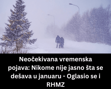 Neočekivana vremenska pojava: Nikome nije jasno šta se dešava u januaru – Oglasio se i RHMZ