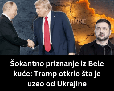 Šokantno priznanje iz Bele kuće: Tramp otkrio šta je uzeo od Ukrajine Šokantno priznanje iz Bele kuće: Tramp otkrio šta je uzeo od Ukrajine