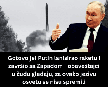 Gotovo je! Putin lanisirao raketu i završio sa Zapadom – obaveštajci u čudu gledaju, za ovako jezivu osvetu se nisu spremili