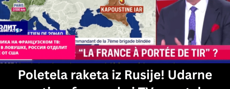 Poletela raketa iz Rusije! Udarne vesti na francuskoj TV – nastala panika u studiju, ne mogu da veruju šta ih čeka