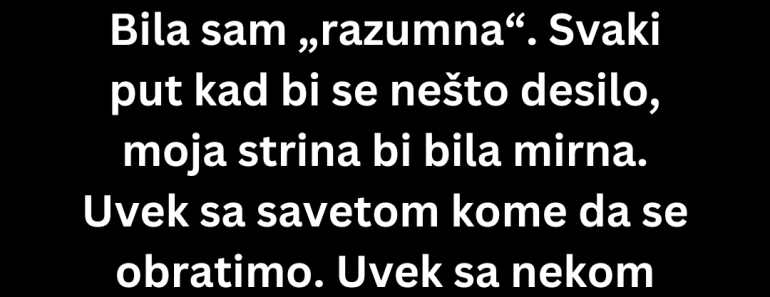 Mislila sam da nam se u porodici samo ne da , a onda sam primetila….