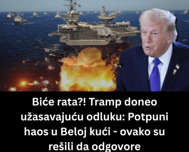 Biće rata?! Tramp doneo užasavajuću odluku: Potpuni haos u Beloj kući